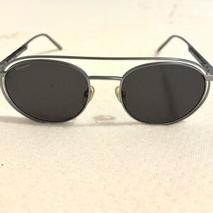 Salvatore Ferragamo Black and Gold Sunglasses